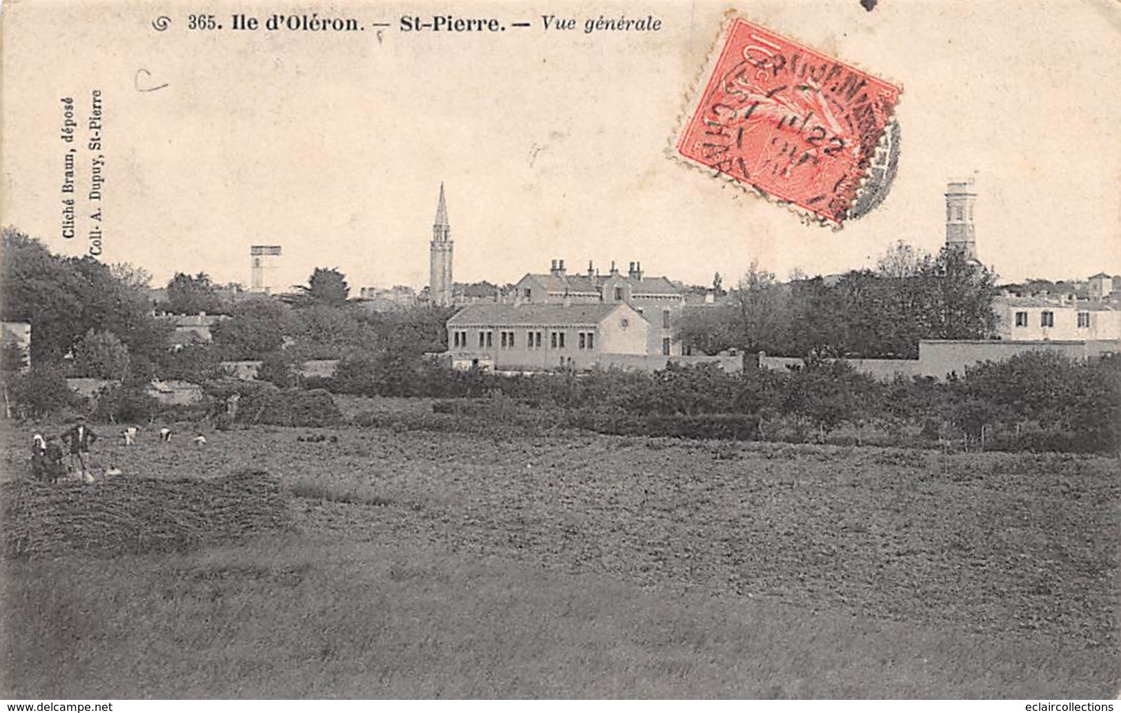 Ile D'Oléron.    St Pierre  D'Oléron    17    Vue Générale        (voir Scan) - Ile D'Oléron
