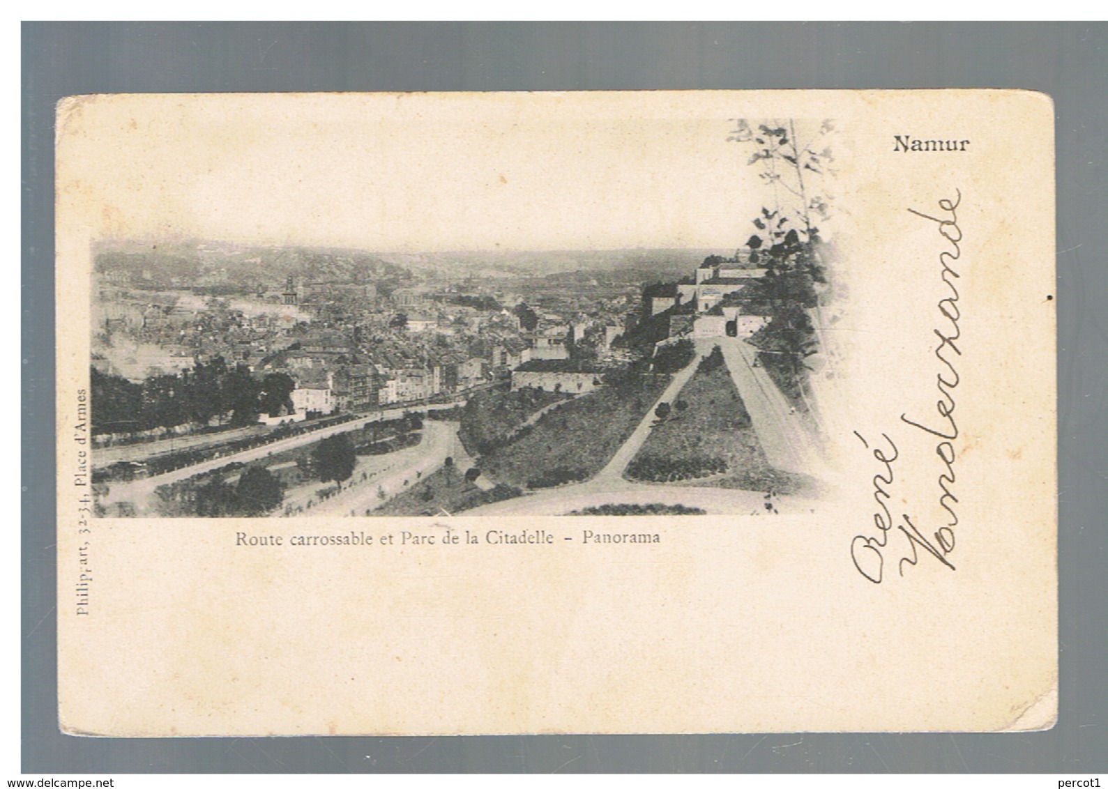 JM17.12 / CPA / NAMUR - ROUTE CARROSSABLE ET PARC DE LA CITADELLE - PANORAMA - Namur