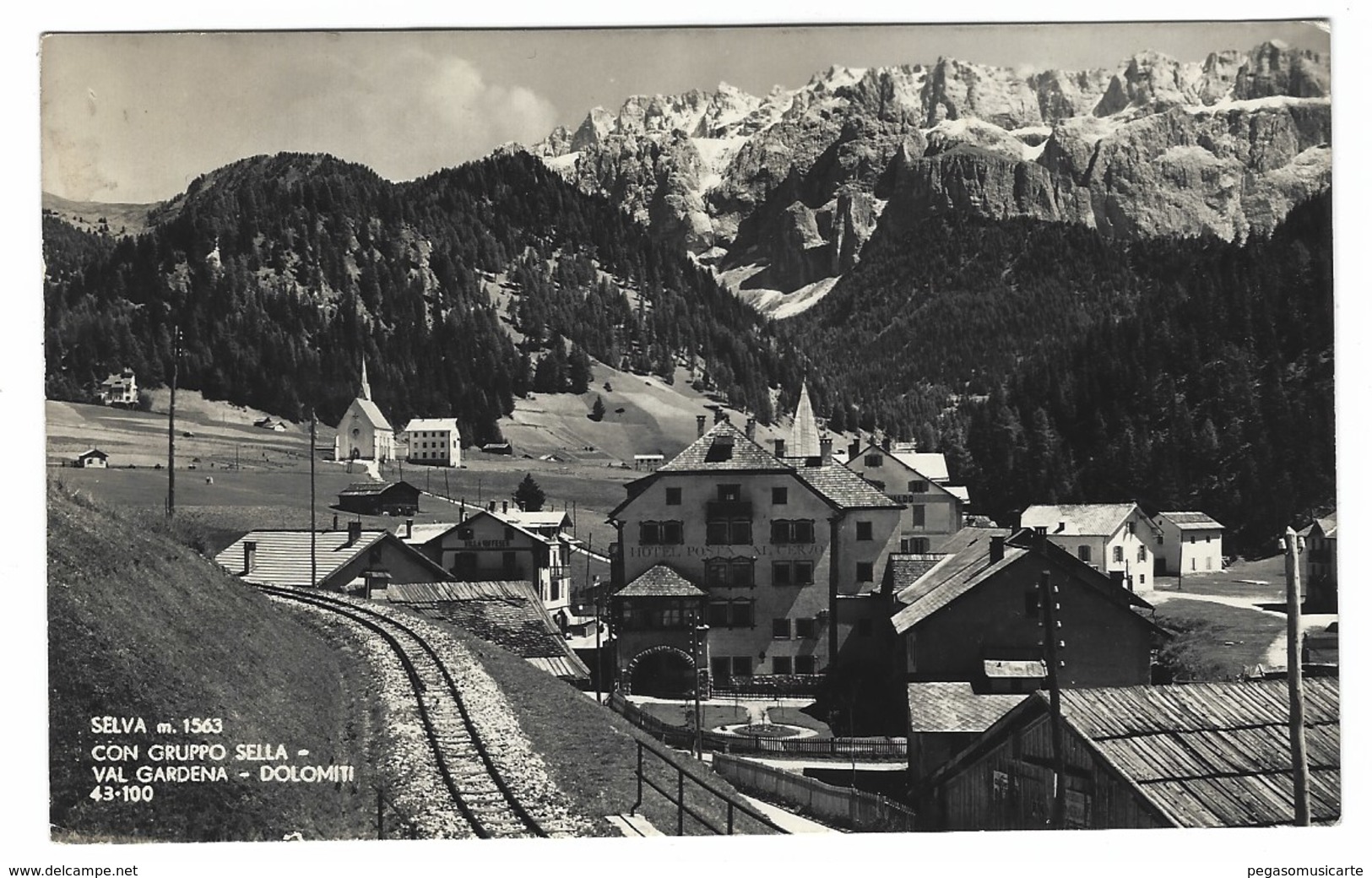 1928 - SELVA CON GRUPPO SELLA VAL GARDENA DOLOMITI BOLZANO 1951 - Bolzano (Bozen)