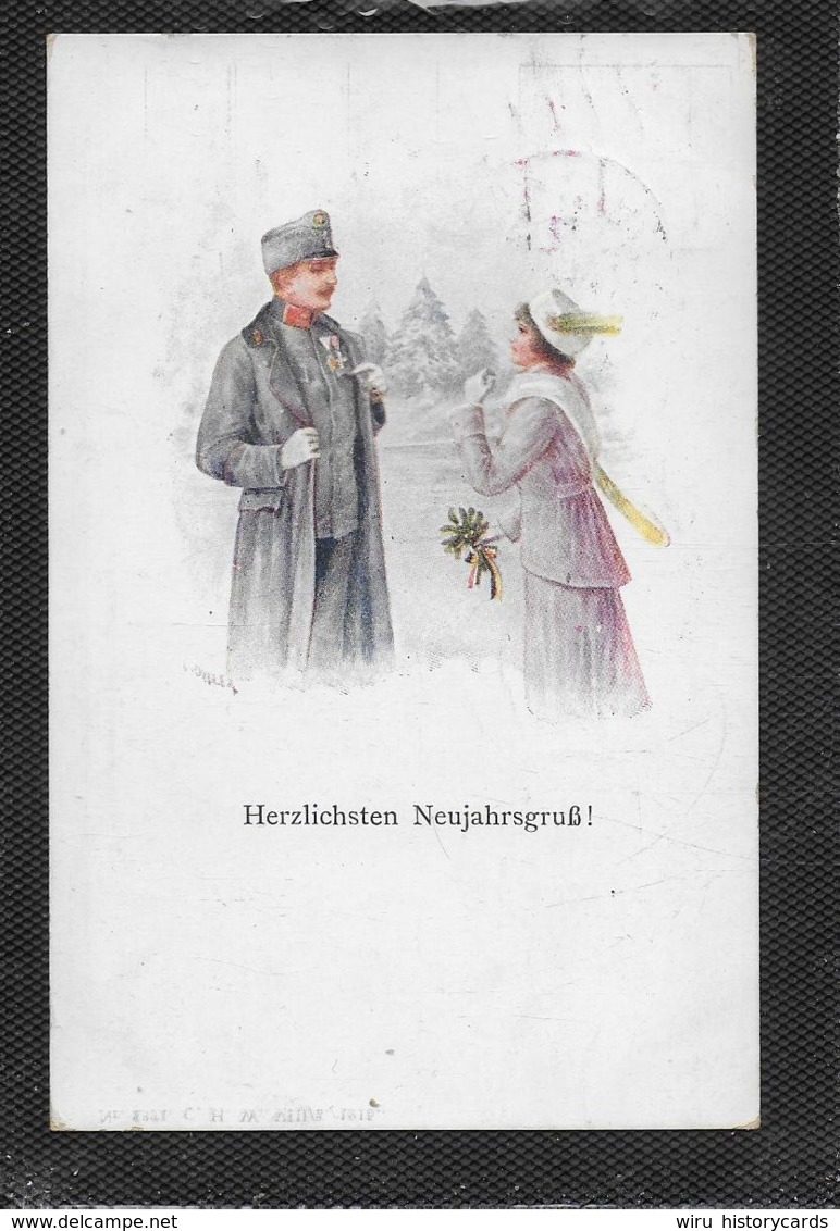 AK 0386  Herzlichen Neujahrsgruß Um 1915 - Neujahr