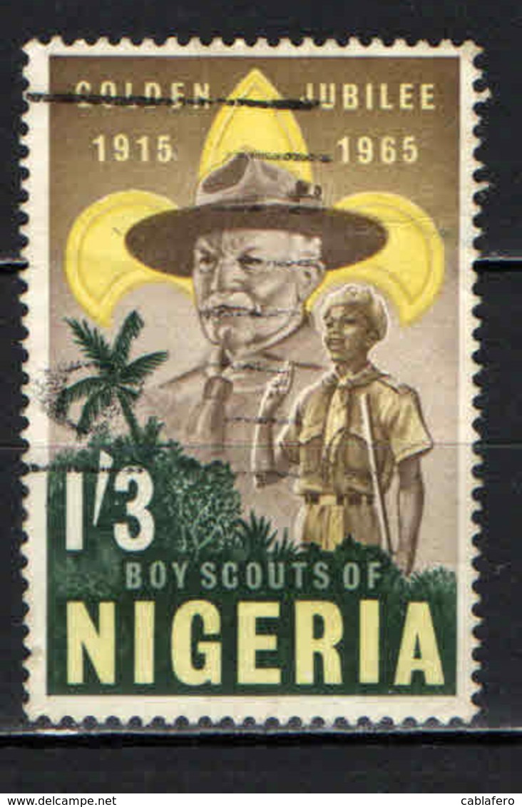 NIGERIA - 1965 - Lord Baden-Powell & Nigerian Boy Scout - USATO - Nigeria (1961-...)