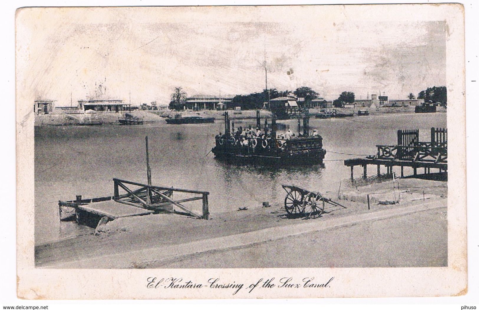 SCH-980   EL-KANTARA : Crossing The Suez Canal ( Ferry ) - Ferries