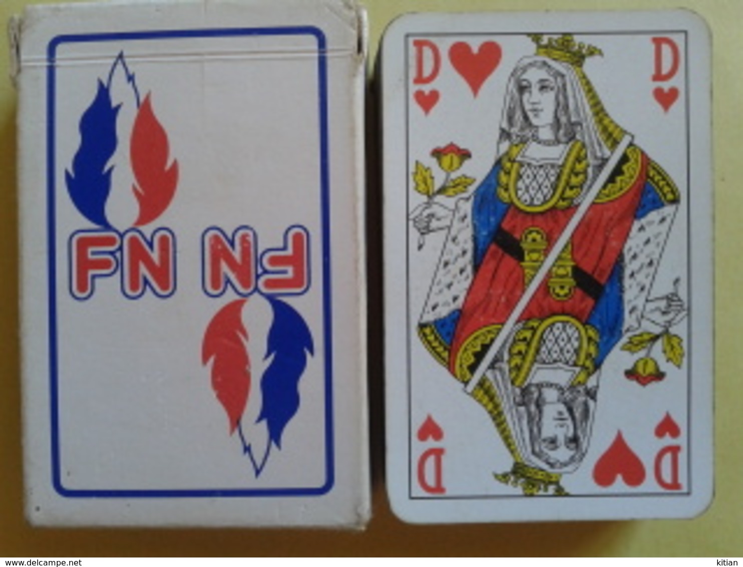 FN. Jeu Usagé De 52 Cartes + 2 Jokers Dans Sa Boite Carton. - Cartes à Jouer Classiques