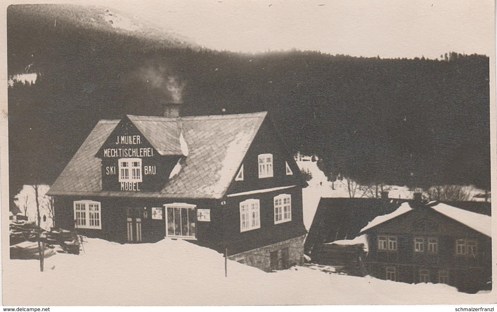 AK Harrachsdorf Harrachov Tischlerei Müller A Neuwelt Seifenbach Jakobsthal Hoffnungsthal Strickerhäuser Riesengebirge - Sudeten