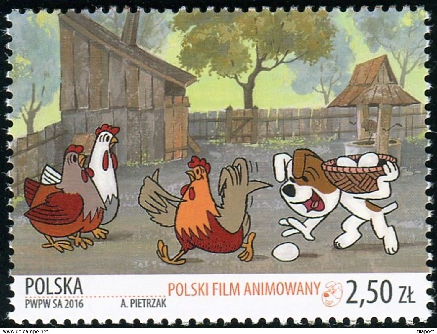 2016 Poland Polish Animated Film For Children Reksio Dog Animals MNH** - Unused Stamps