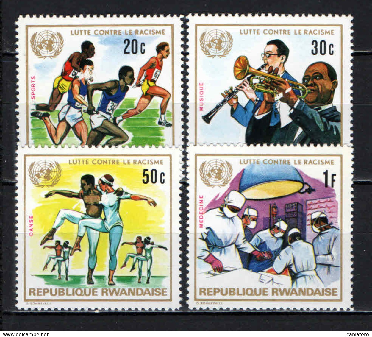 RWANDA - 1972 - LOTTA CONTRO IL RAZZISMO - MNH - Nuovi