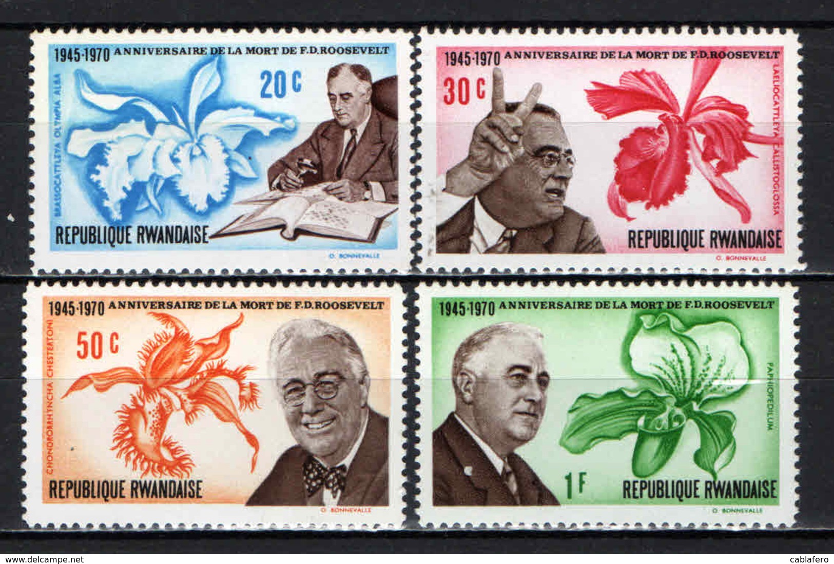 RWANDA - 1970 - PRESIDENTE ROOSEVELT - MNH - Nuovi