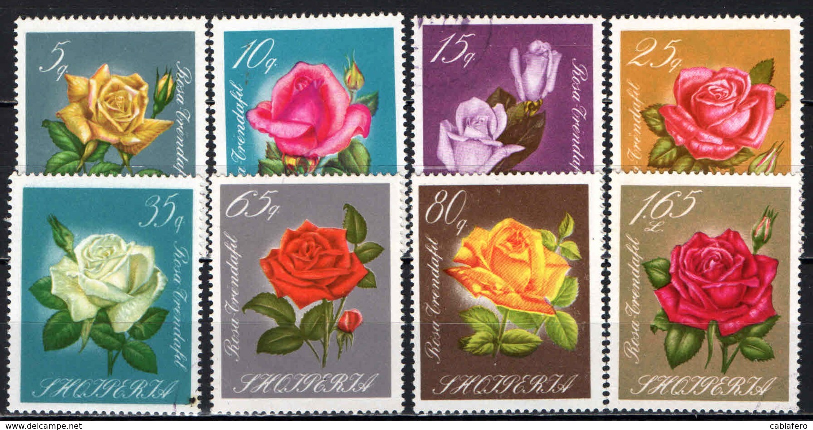 ALBANIA - 1967 - Various Roses In Natural Colors - USATI - Albania