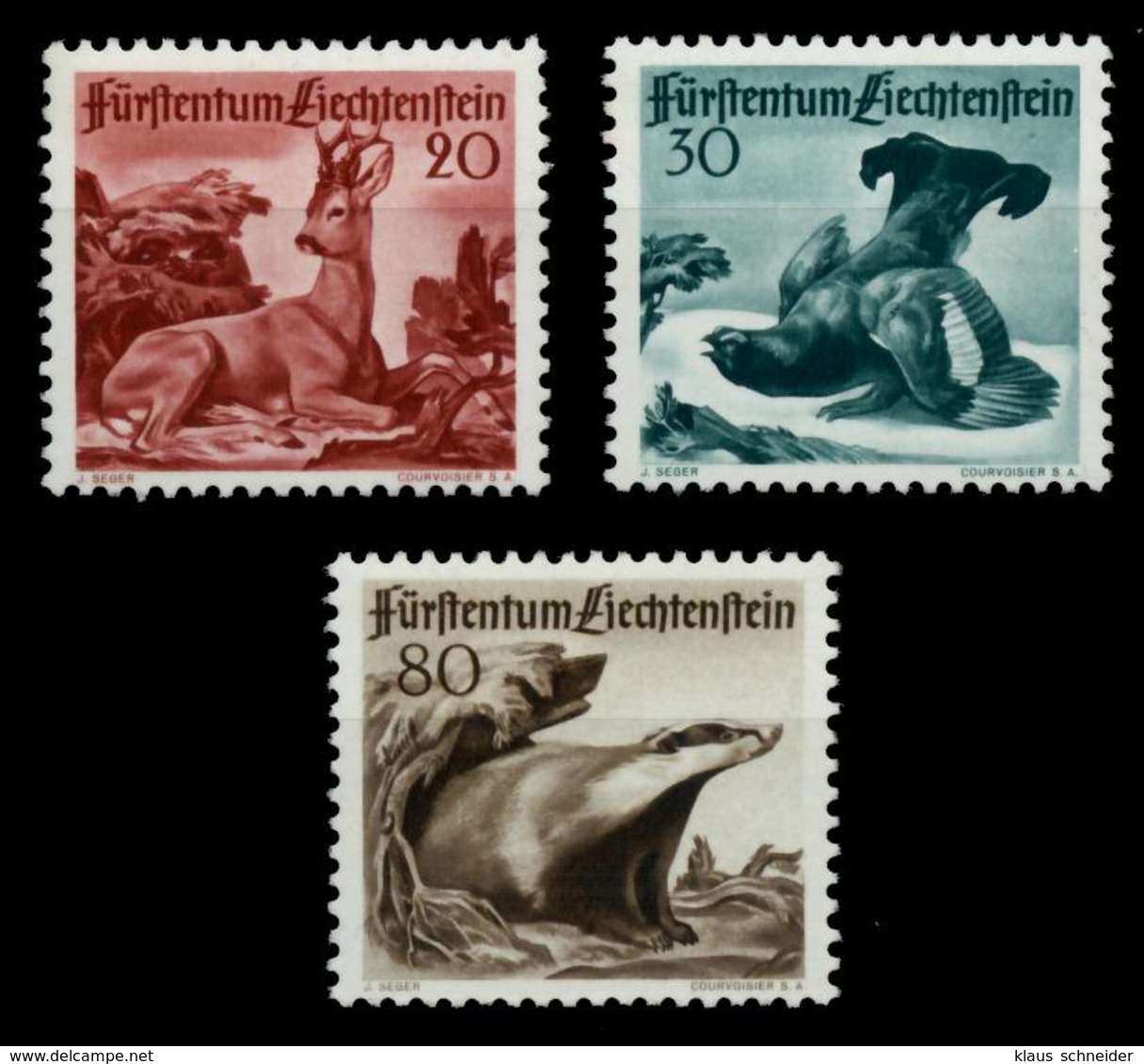 LIECHTENSTEIN 1950 Nr 285-287 Postfrisch X6A8C22 - Unused Stamps