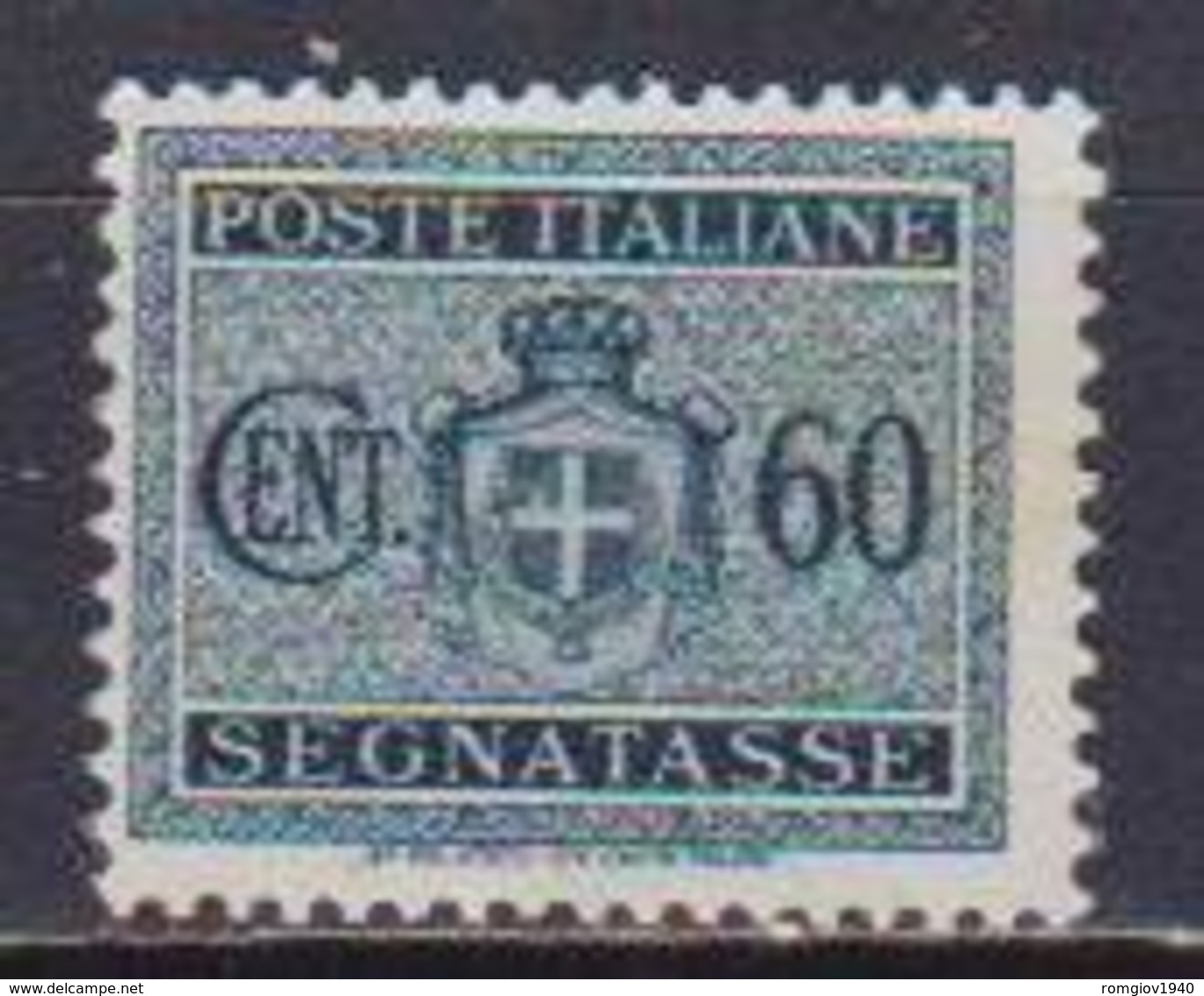 REGNO D'ITALIA LUOGOTENENZA 1945 SEGNATASSE STEMMA SENZA FASCI  SENZA FILIGRANA UNIF. 80 MLH  VF - Taxe