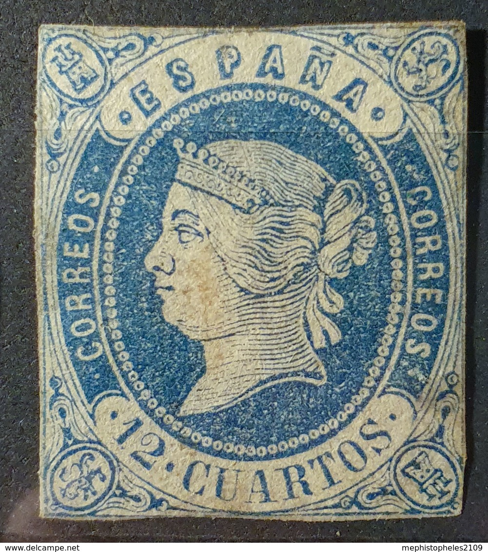 SPAIN 1862 - MH - Sc# 57 - 12c - Nuevos