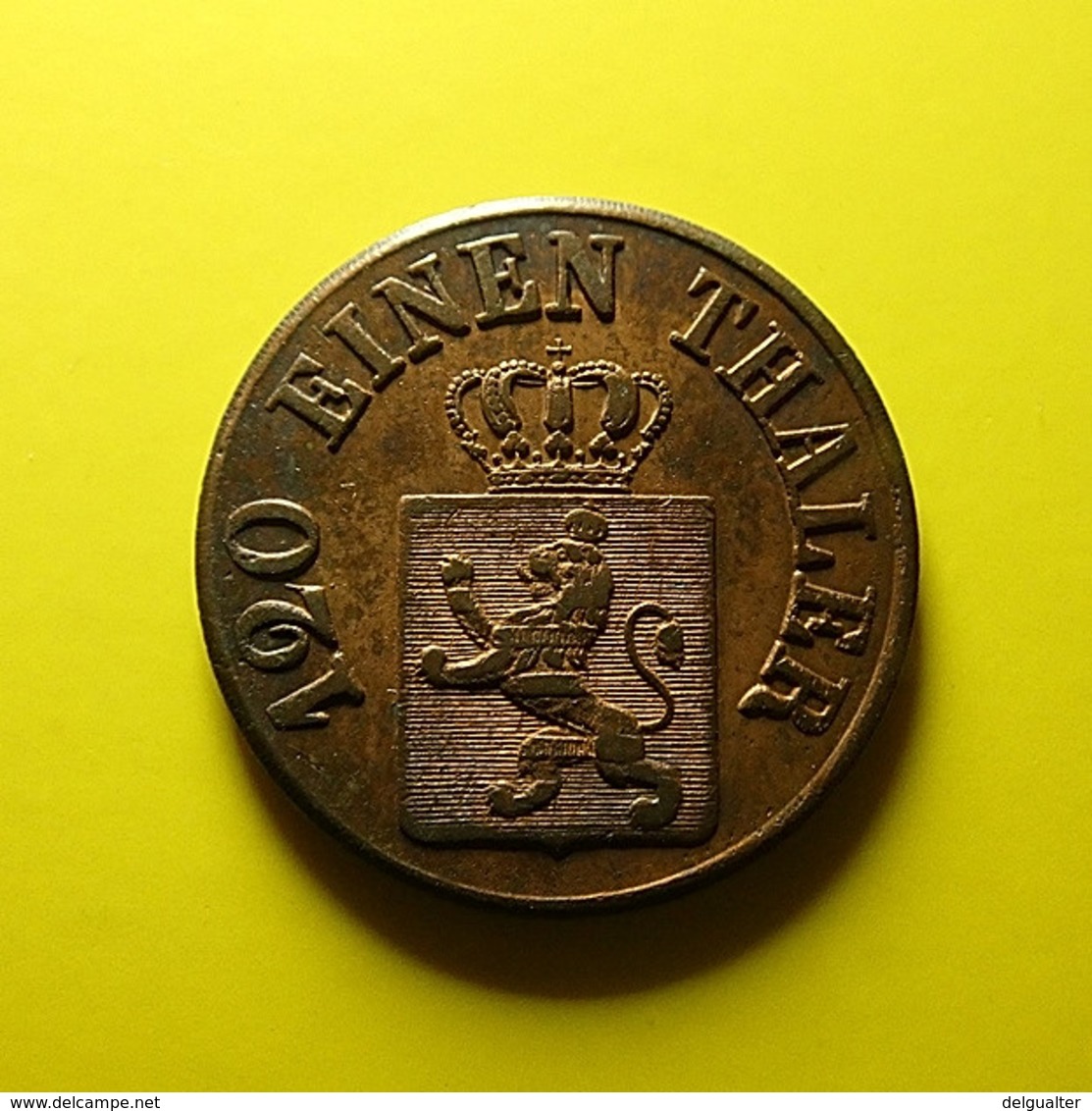 Germany Hesse-Cassel 3 Heller 1846 Perhaps Fake Weight 5.5 Grams - Monedas Pequeñas & Otras Subdivisiones