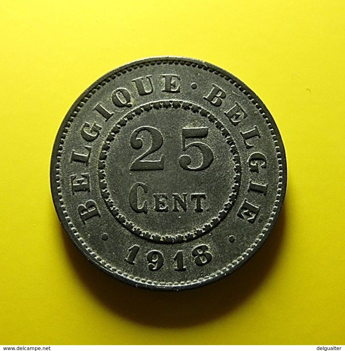 Belgium 25 Centimes 1918 - 25 Cents