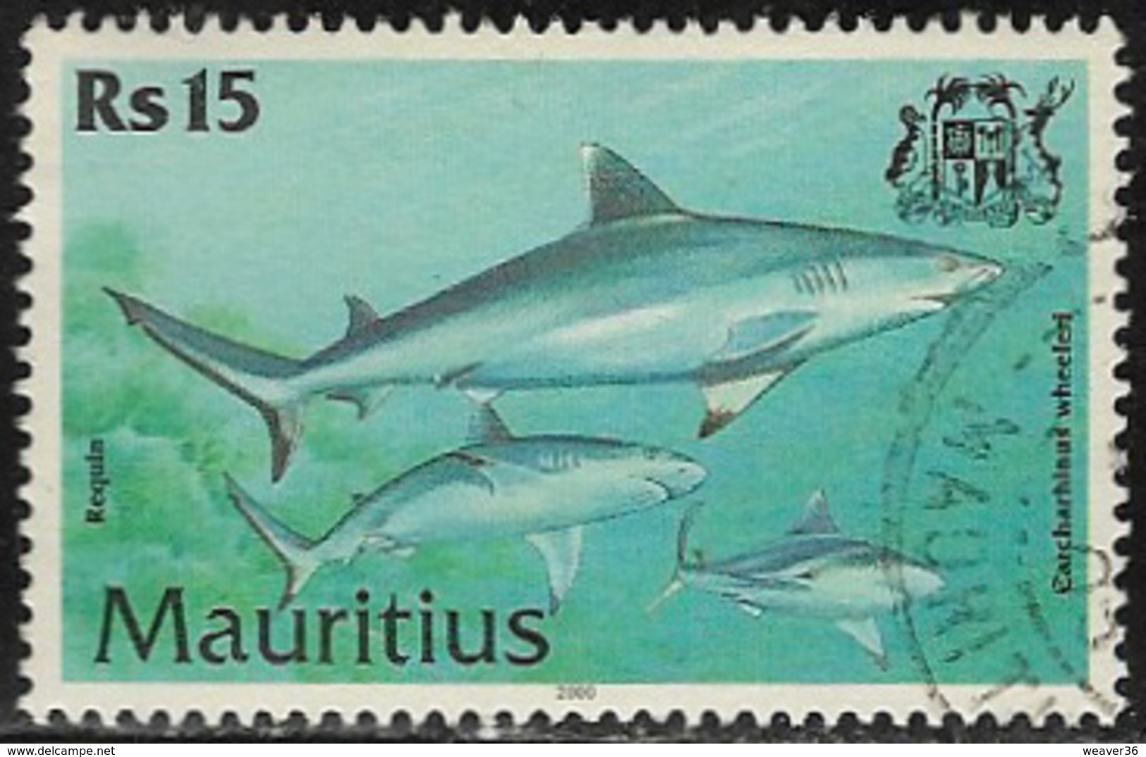 Mauritius SG1041 2000 Fish 15r Good/fine Used [7/8640/1D] - Mauritius (1968-...)