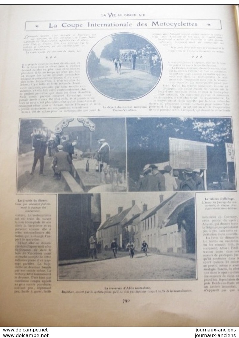 1904 COUPE INTERNATIONALE DES MOTOCYCLETTES / ABLIS / 500 PECHEURS A PONTOISE / JUVISY / COURSE DE LEVRIERS - Autres & Non Classés