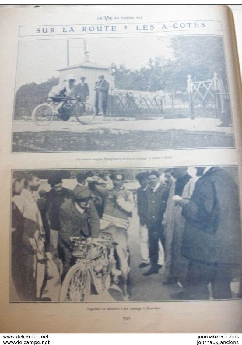 1904 COUPE INTERNATIONALE DES MOTOCYCLETTES / ABLIS / 500 PECHEURS A PONTOISE / JUVISY / COURSE DE LEVRIERS - Autres & Non Classés