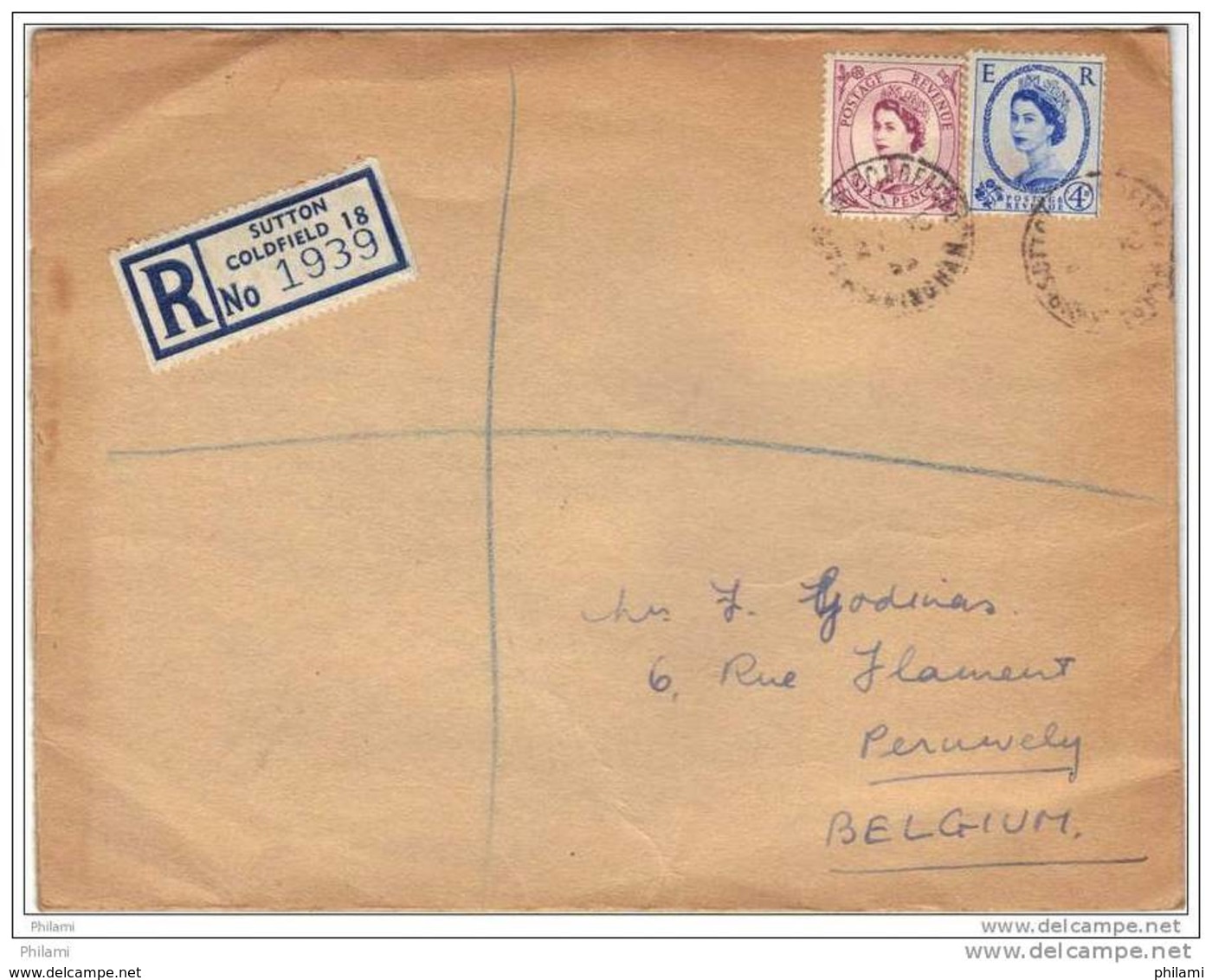 GRANDE BRETAGNE, REGISTERED LETTER . (JL51) - Lettres & Documents