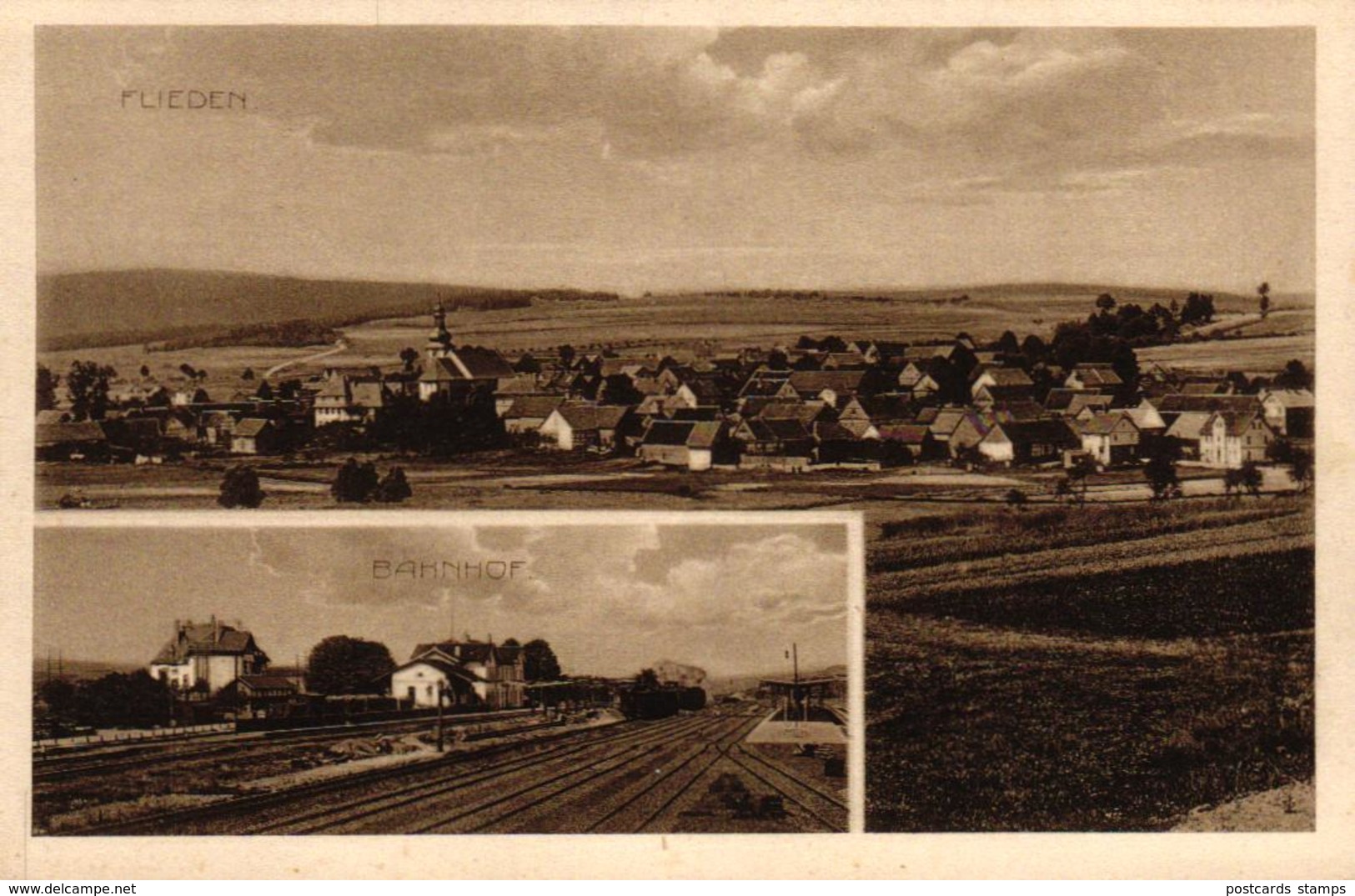 Flieden, Gesamtansicht Und Bahnhof, Um 1930 - Main - Kinzig Kreis