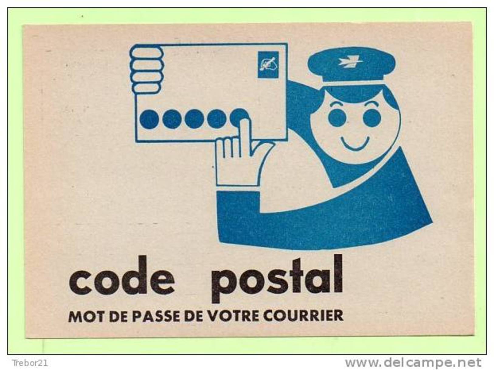 CODE POSTAL -   Carte Publicitaire De La Poste DIJON - Poste & Facteurs