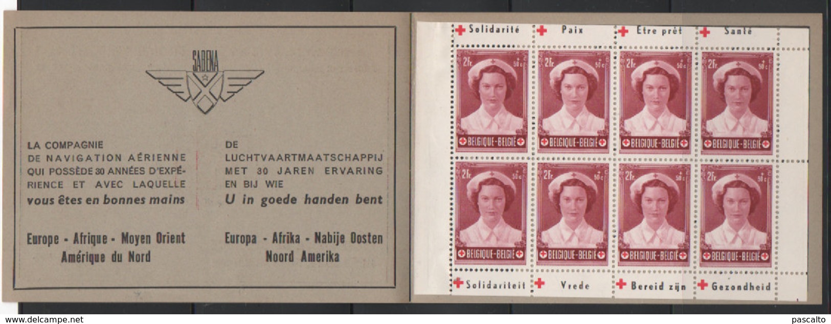 Belgie Belgique COB OBP 914A 1953 Red Cross Sabena Lion Pubs Solidarity Health Peace MNH - Zonder Classificatie