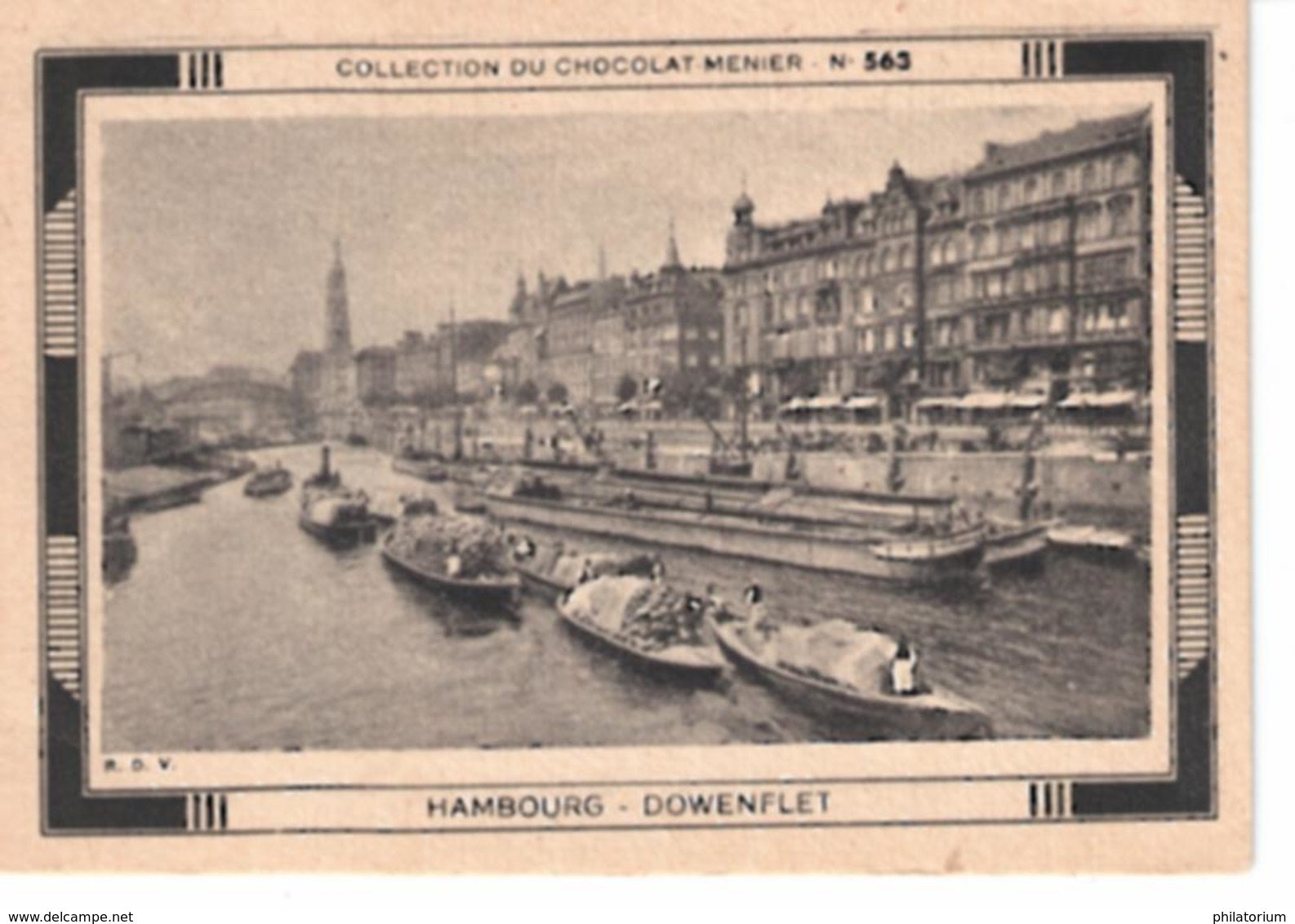 Collection Du Chocolat Menier  N°  563  Hambourg  Dowenflet - Autres & Non Classés