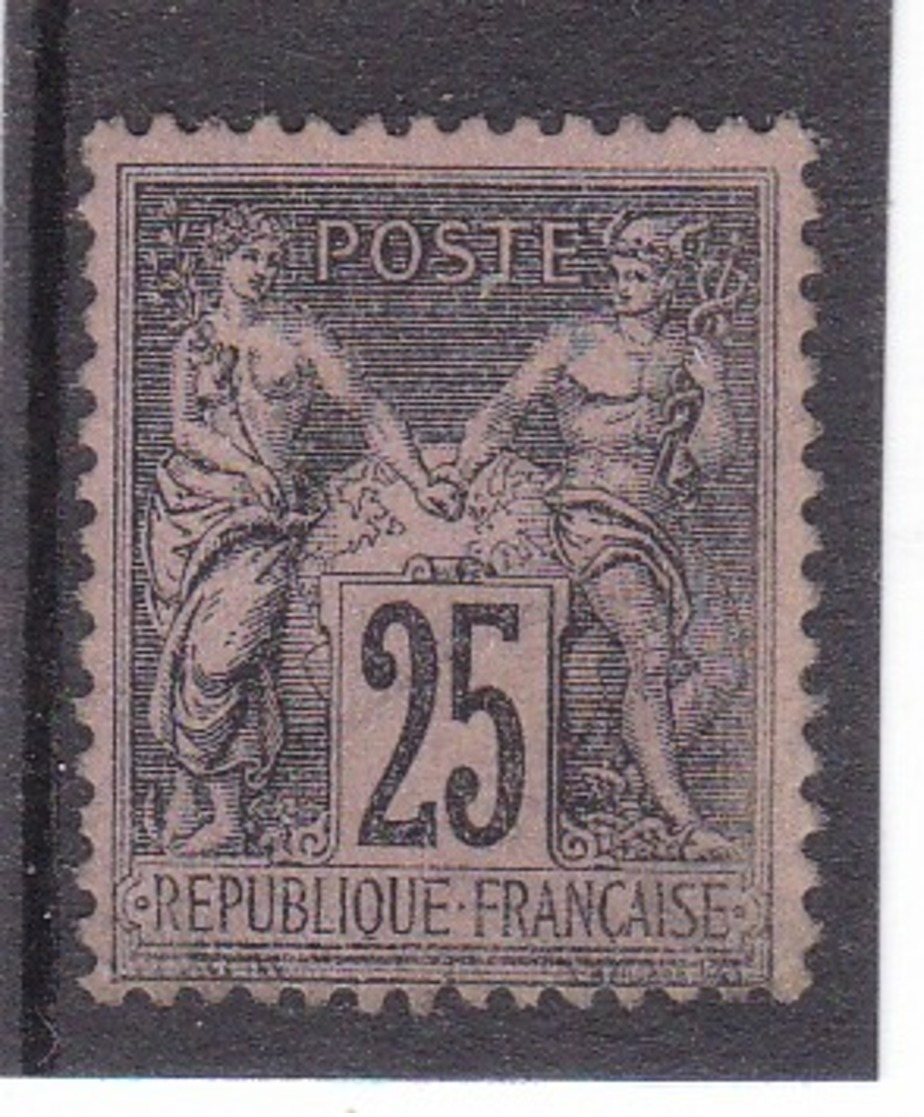 # Z.10897 France Republic 1884 - 90 Type II. Value 25 C. MNH, Yvert 97, Michel 80: Pax & Mercur - 1876-1898 Sage (Tipo II)