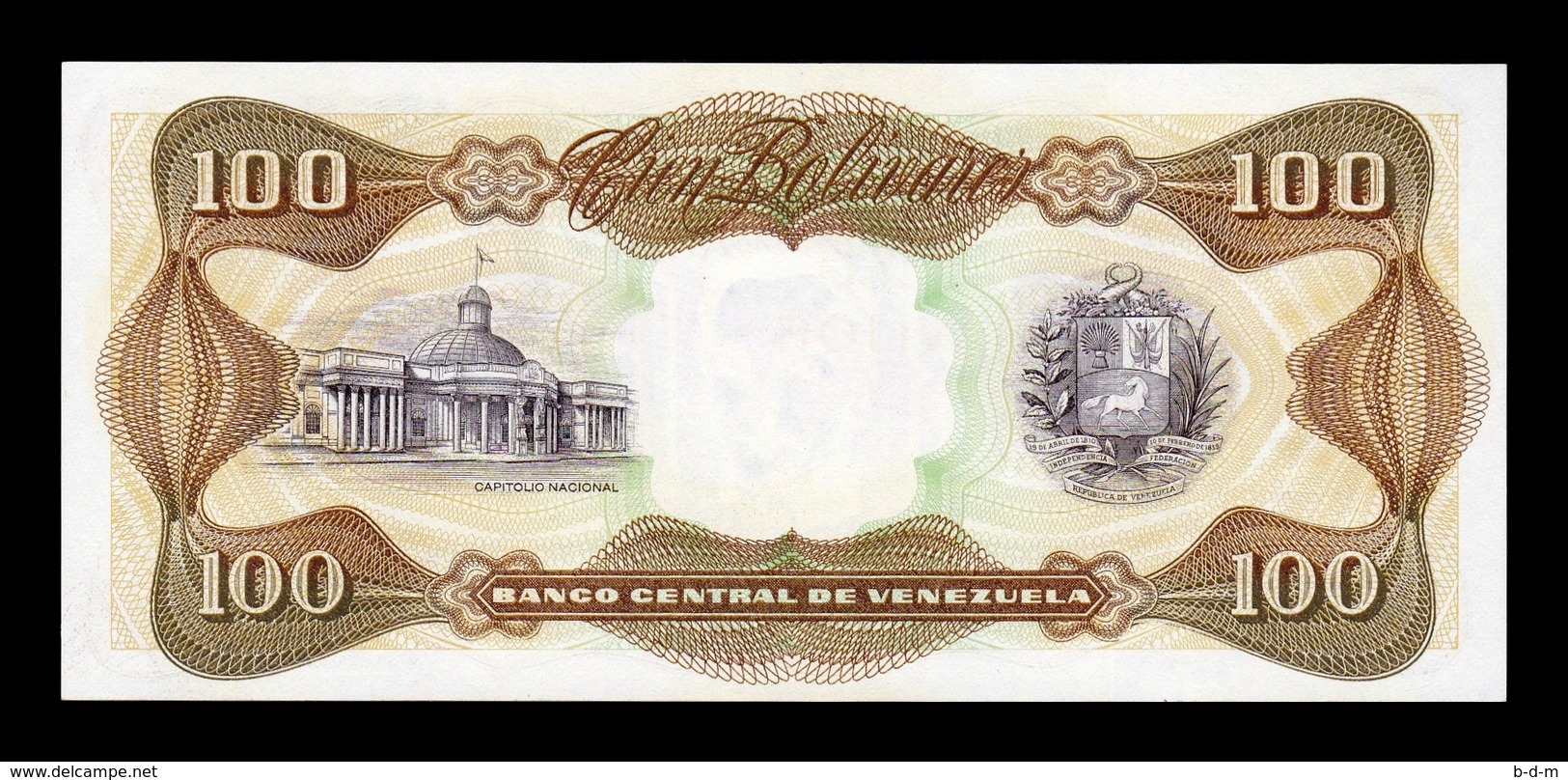 Venezuela 100 Bolívares 1998 Pick 66Fs Specimen SC UNC - Venezuela