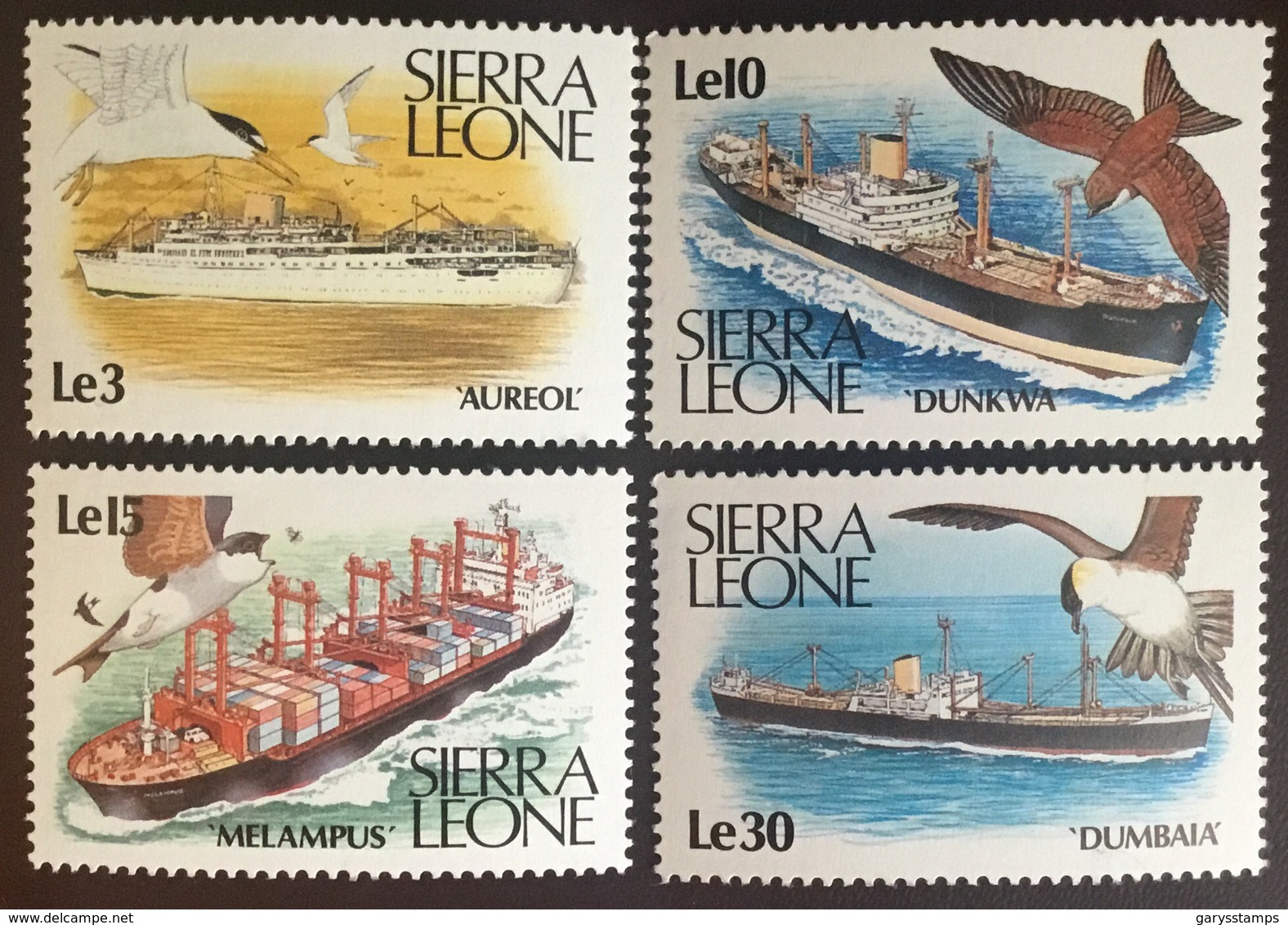 Sierra Leone 1988 Ships Birds MNH - Sierra Leone (1961-...)