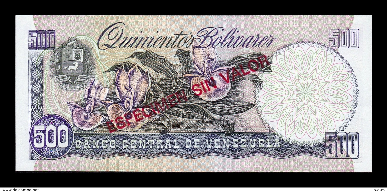 Venezuela 500 Bolívares 1998 Pick 67Fs Specimen SC UNC - Venezuela