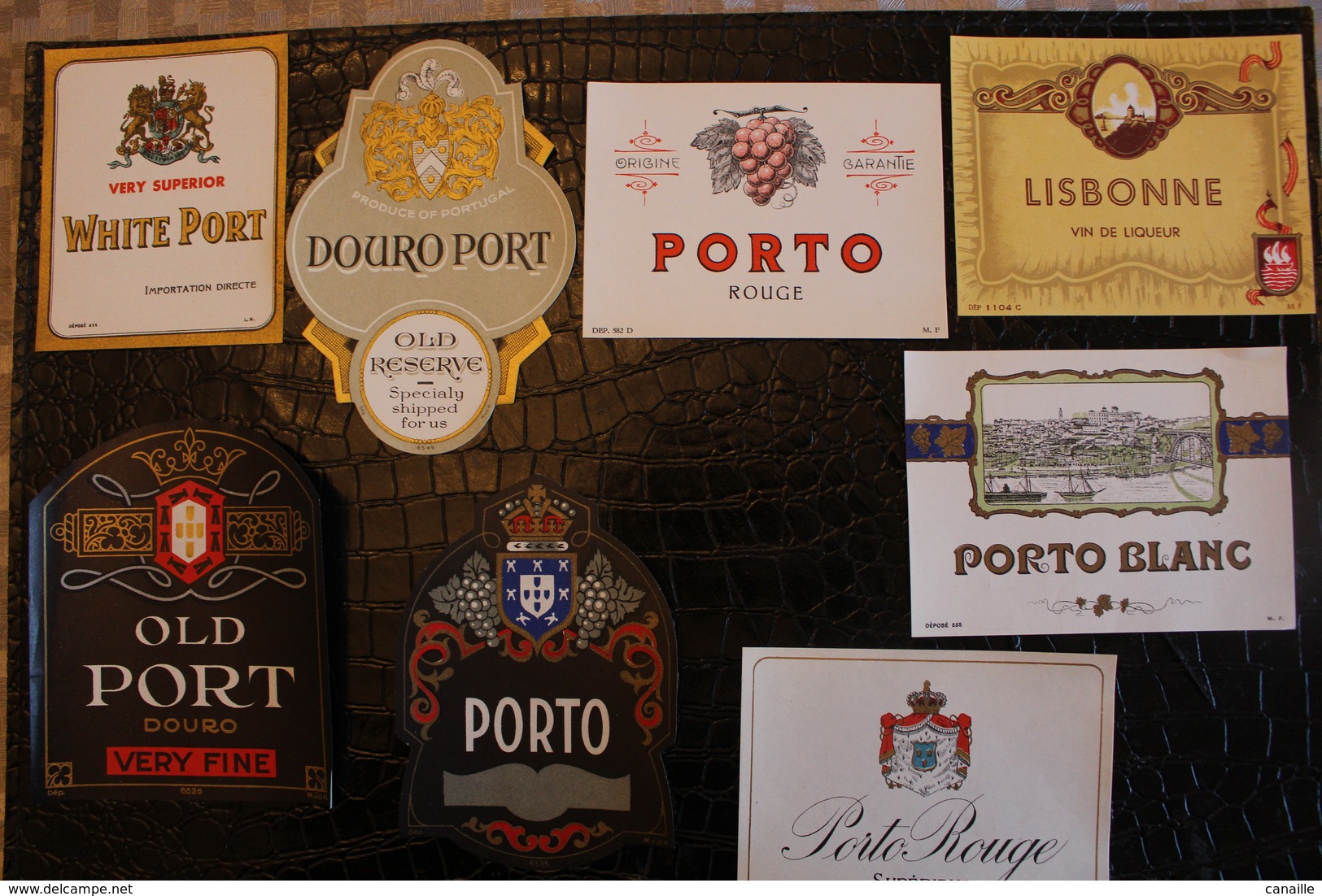 lot de 80 différentes  Étiquettes, Genièvre - Vin - Porto - Moselle - Luxembourg - Rhum -  Liqueur -