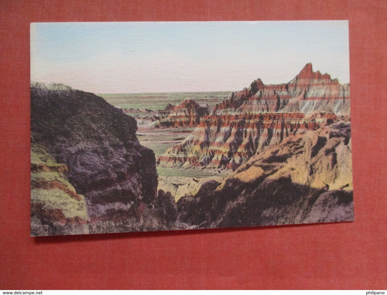 Ocean That Never Saw Ships ---------- Hand Colored ------- Badlands National Monument   South Dakota     Ref 3775 - Autres & Non Classés