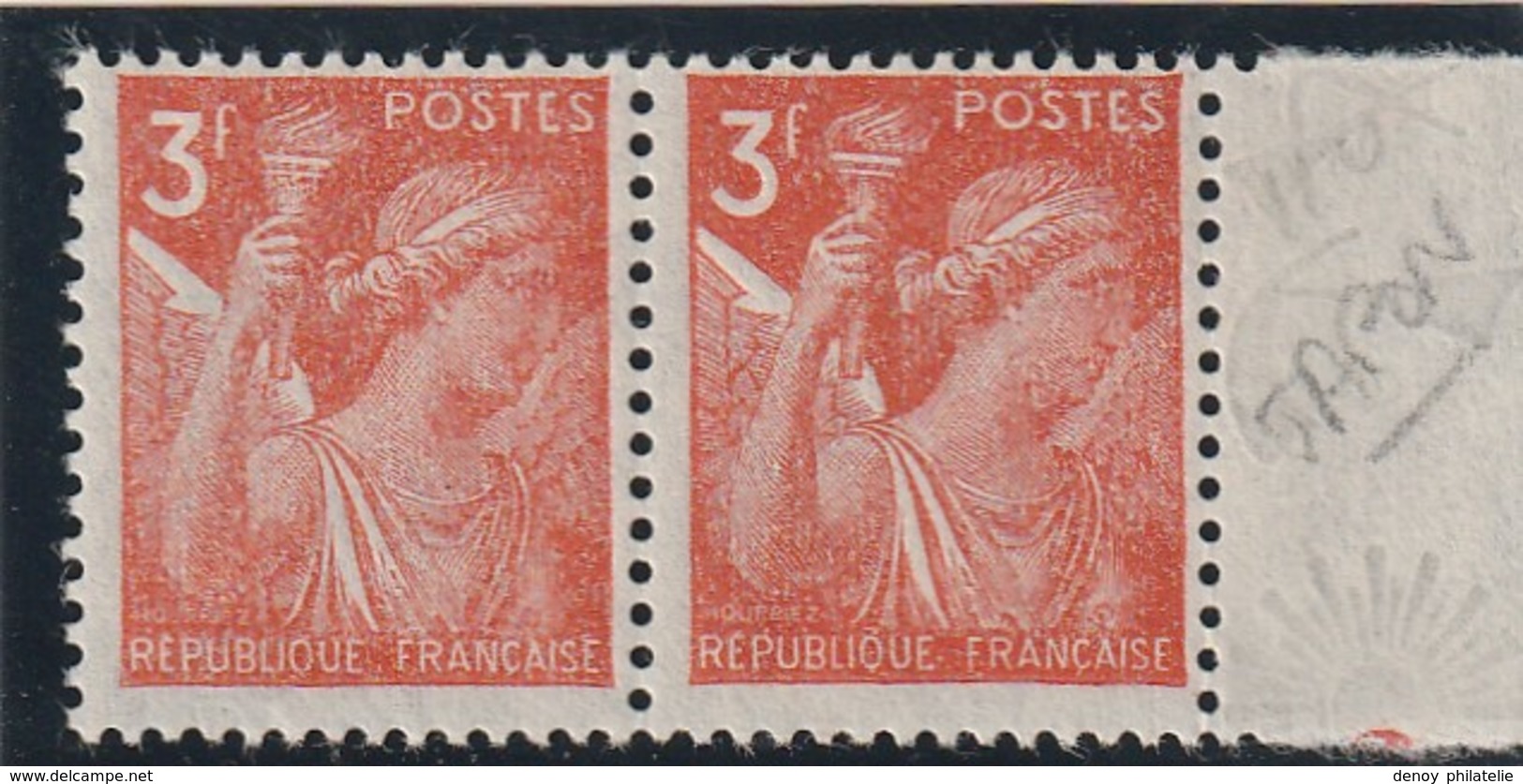 Franceiris N° 655a En Paire - 1939-44 Iris