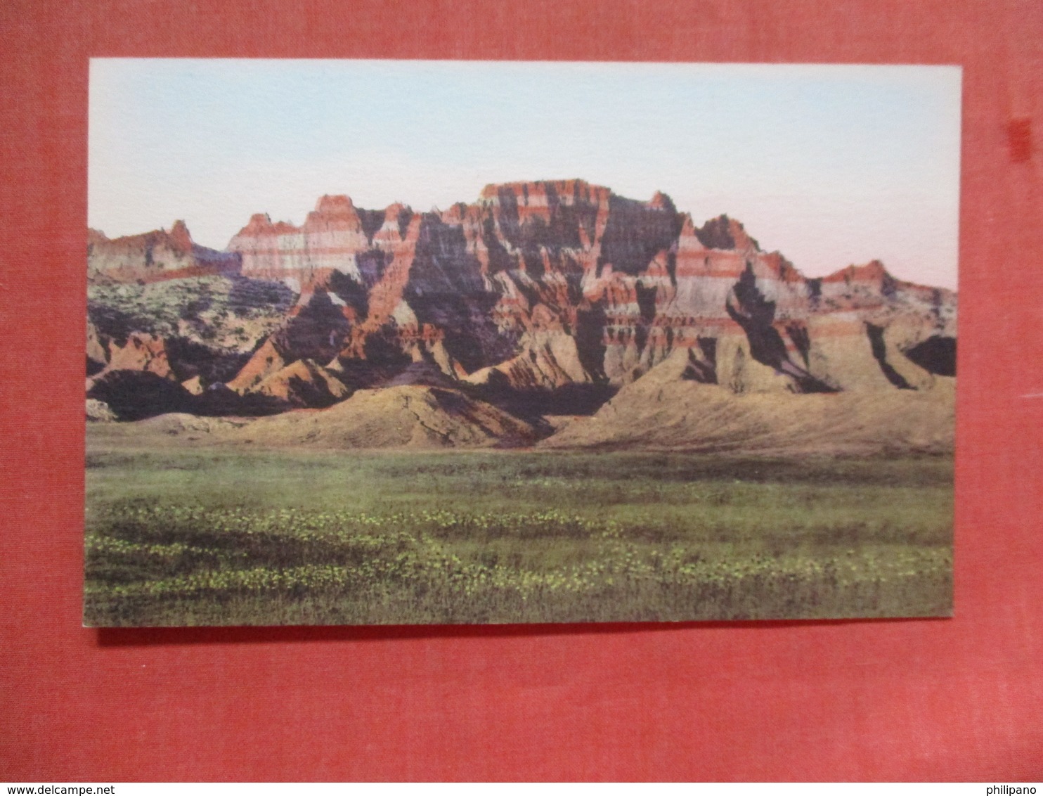 Ancient Architecture ---- Hand Colored ------- Badlands National Monument   South Dakota     Ref 3775 - Autres & Non Classés