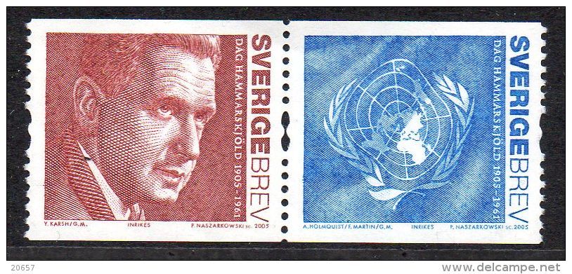 SUEDE Swerige 2449/50 ONU - Dag Hammarskjöld