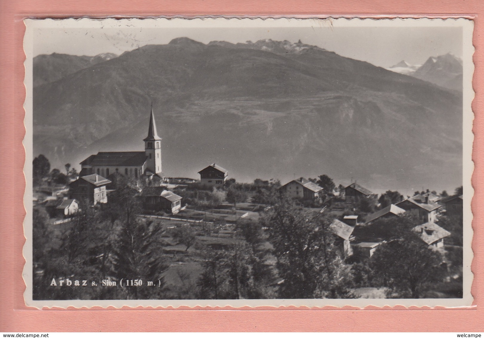 OUDE POSTKAART ZWITSERLAND - SCHWEIZ - SUISSE -   ARBAZ - 1951 - Autres & Non Classés