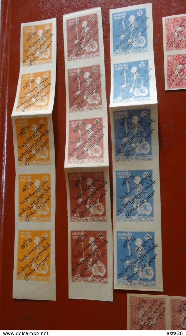 Petit Lot De Timbres De GEORGIE De 1921 ................... OG-4 - Géorgie