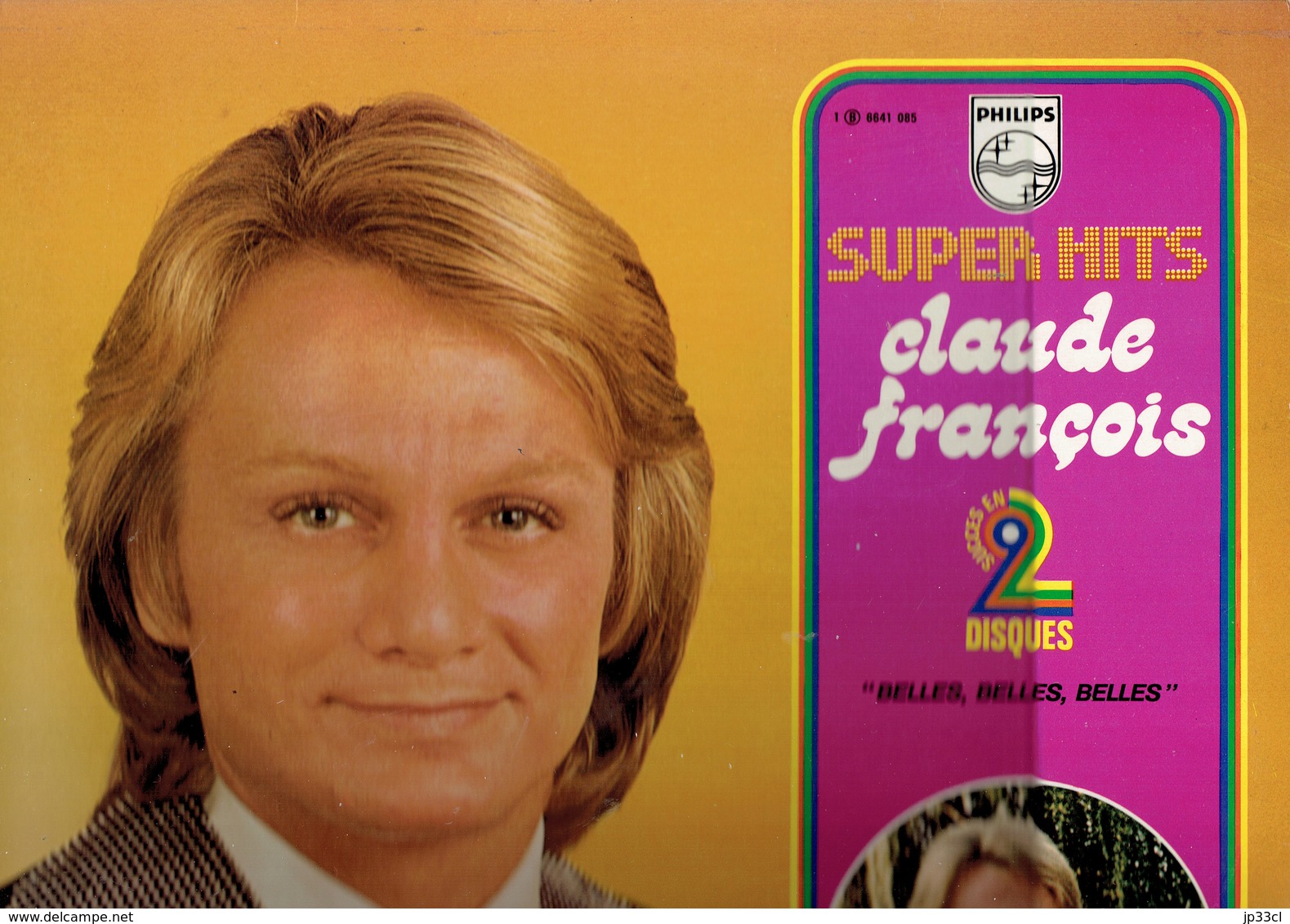 33 T Vinyle Claude François Super Hits (double Album, Philips) - Autres & Non Classés