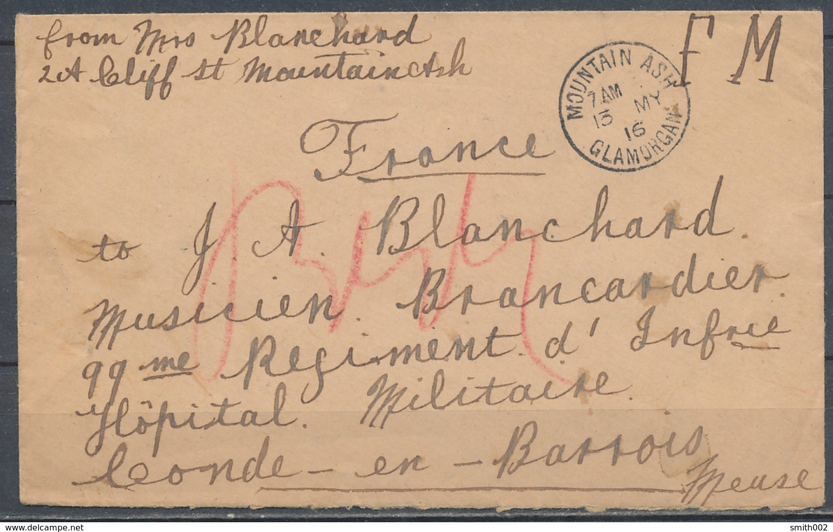 FRANCE - 1916, 1.WW, Censure - Guerre (timbres De)