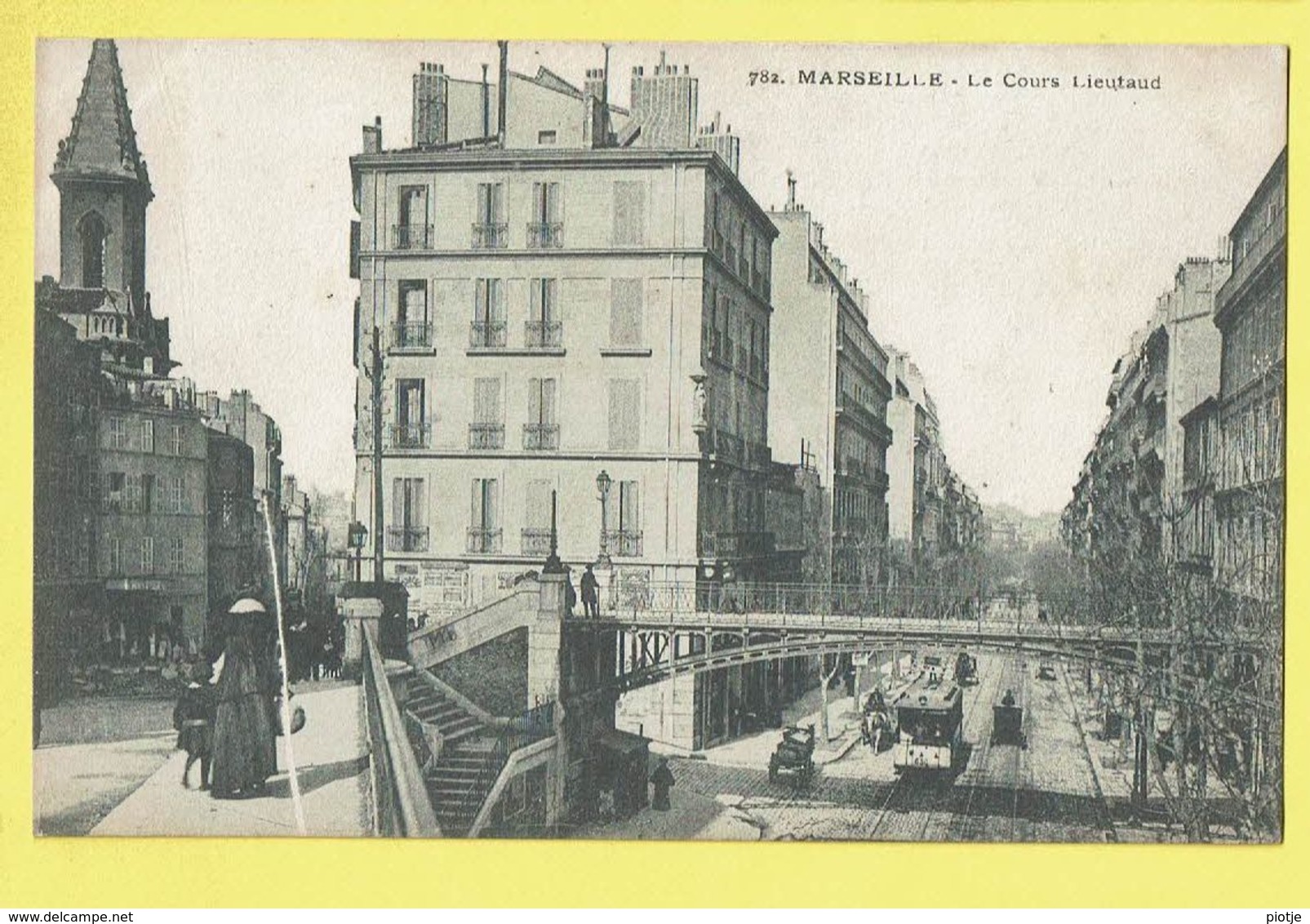 * Marseille (Dép 13 - Bouches Du Rhone - France) * (nr 782) Le Cours Lieutaud, Tram, Vicinal, Pont, Animée - Non Classificati