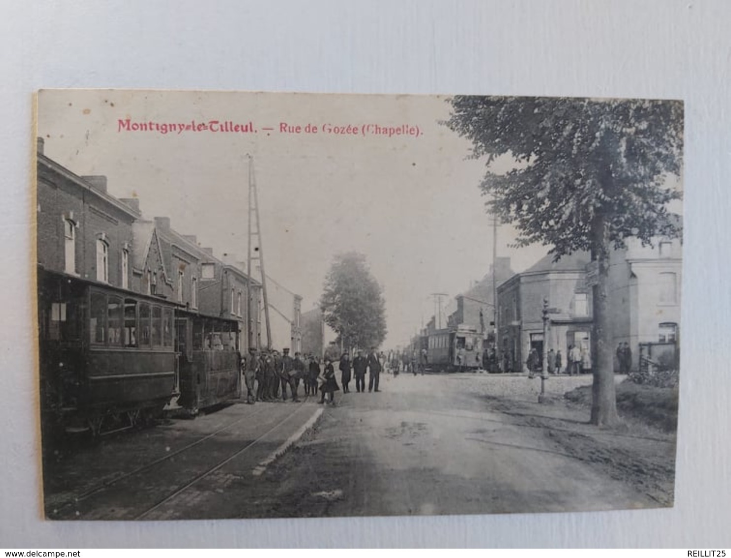 Carte Postale Belgique, Montigny-Le-Tilleul, Rue De Gozée (Chapelle) - Montigny-le-Tilleul