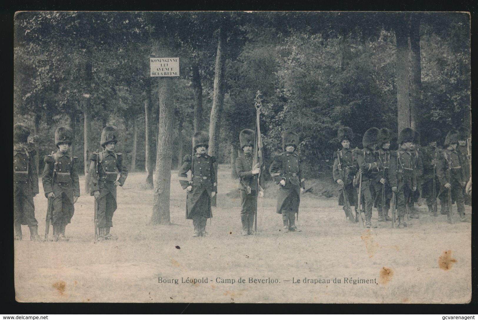 CAMP DE BEVERLOO   LE DRAPEAU DU REGIMENT - Leopoldsburg (Kamp Van Beverloo)