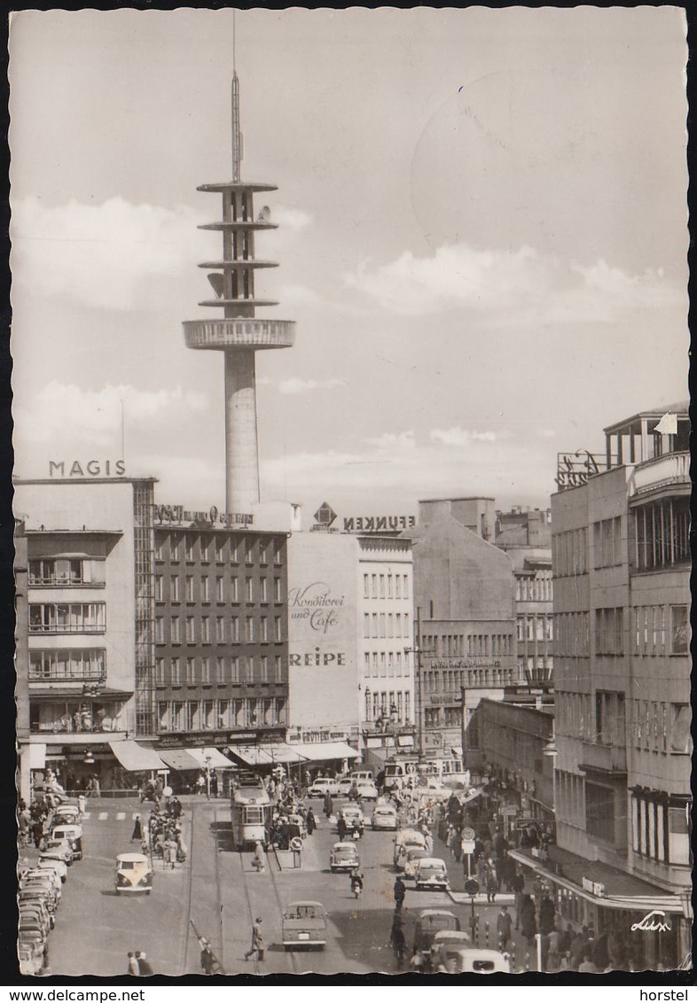 D-30159 Hannover - Blick In Die Bahnhofstraße - Cars - VW Bus - Tram - Straßenbahn (60er Jahre) - Hannover