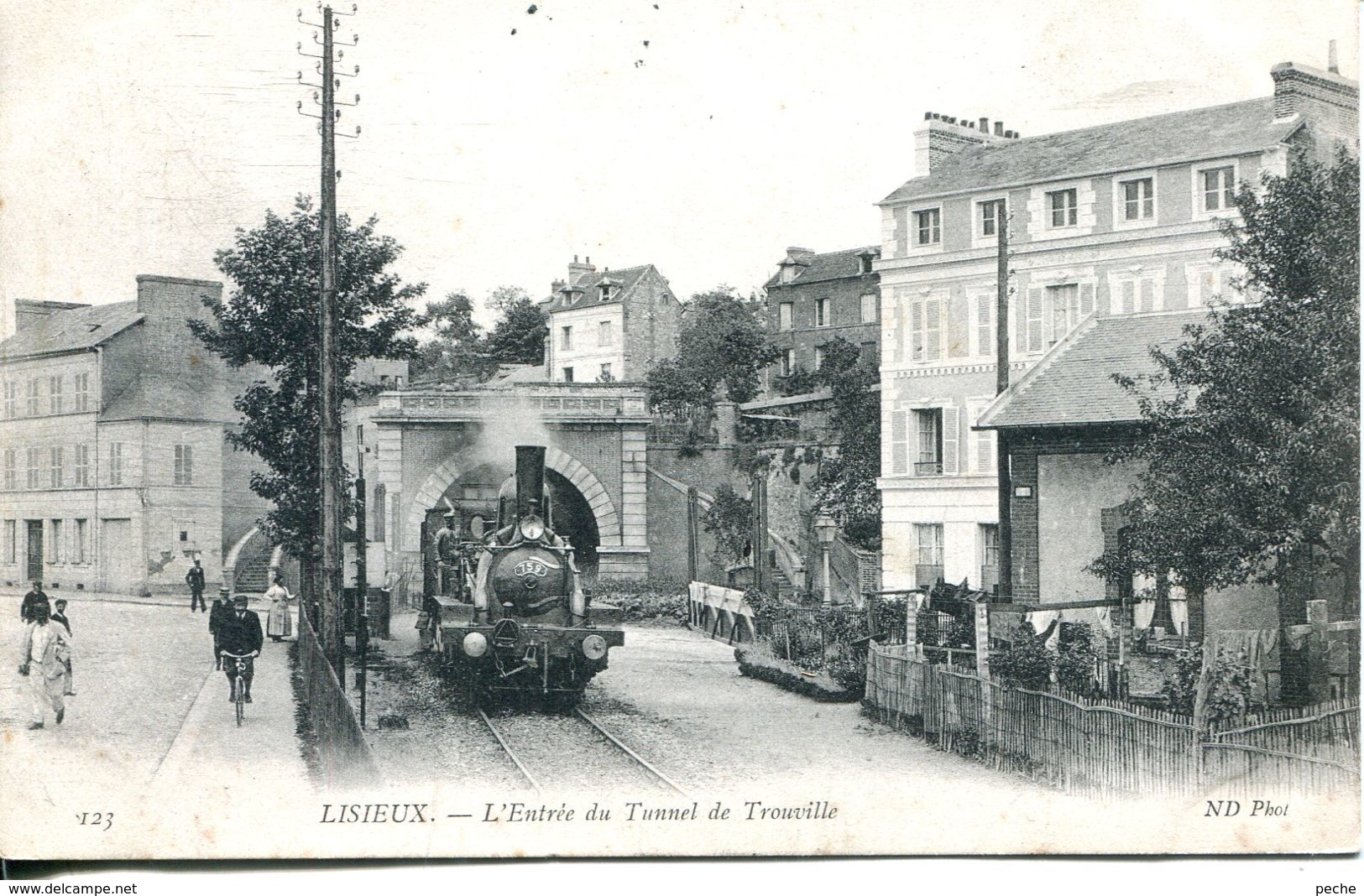 N°505 T -cpa Lisieux -l'entrée Du Tunnel De Trouville- - Ouvrages D'Art