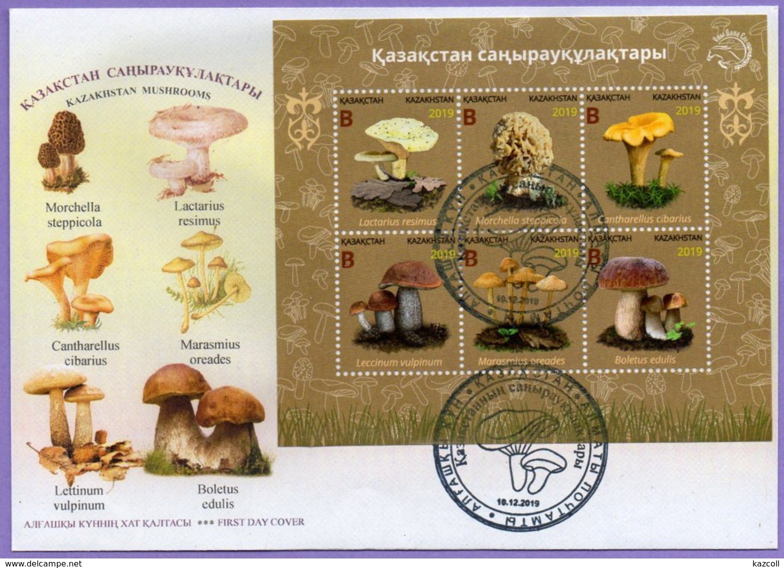 Kazakhstan 2019. FDC. Kazakhstan Mushrooms. Plants. Fauna. - Kazakhstan