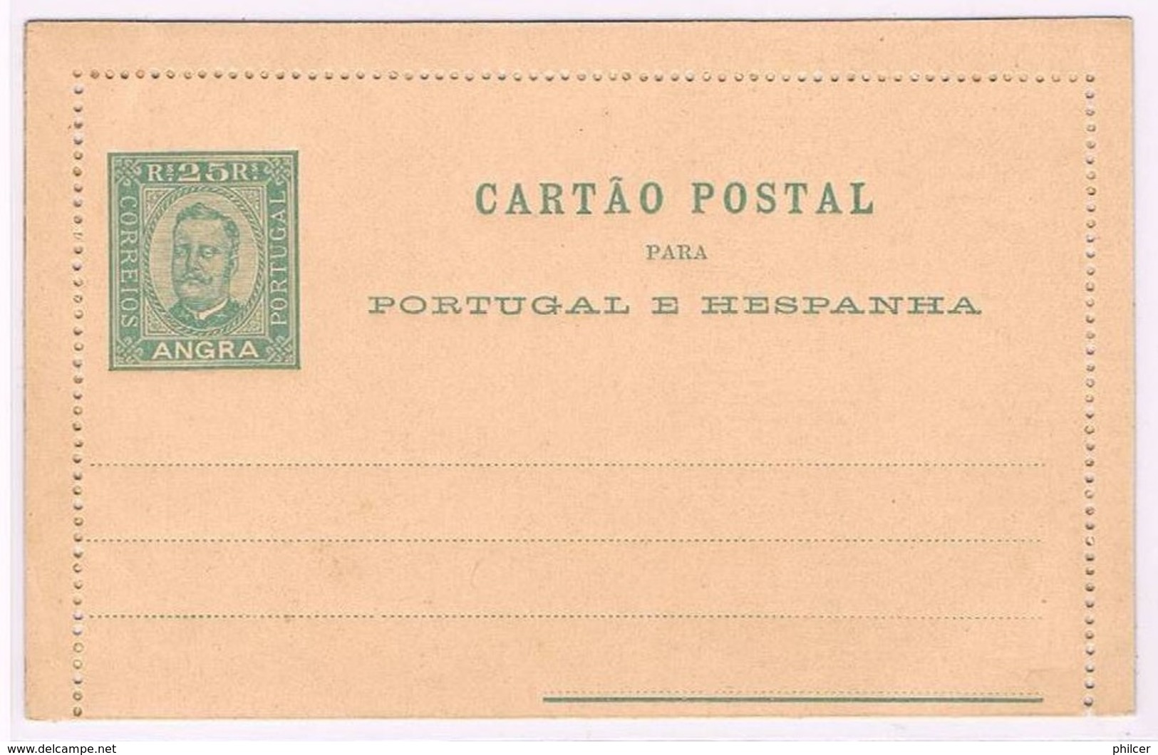 Angra, 1893/5, # 1, Cartão Postal - Angra