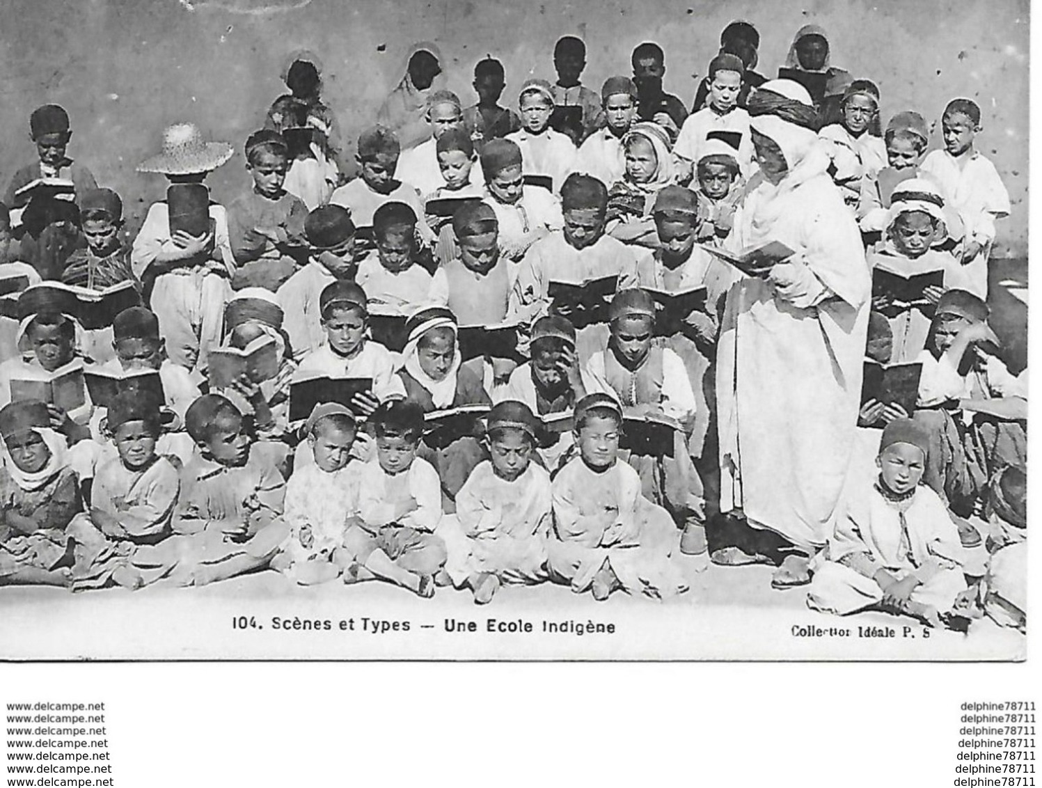 Algérie -Scènes Et Types- Une Ecole Indigène - Scene & Tipi