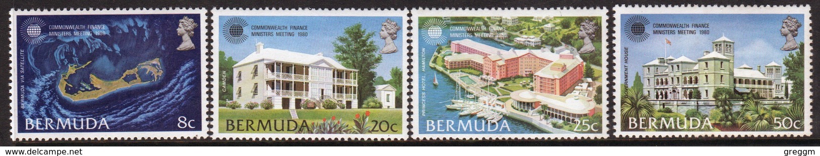 Bermuda Elizabeth II 1980 Set Of Stamps To Celebrate The Commonwealth Finance Ministers Meeting. - Bermudes