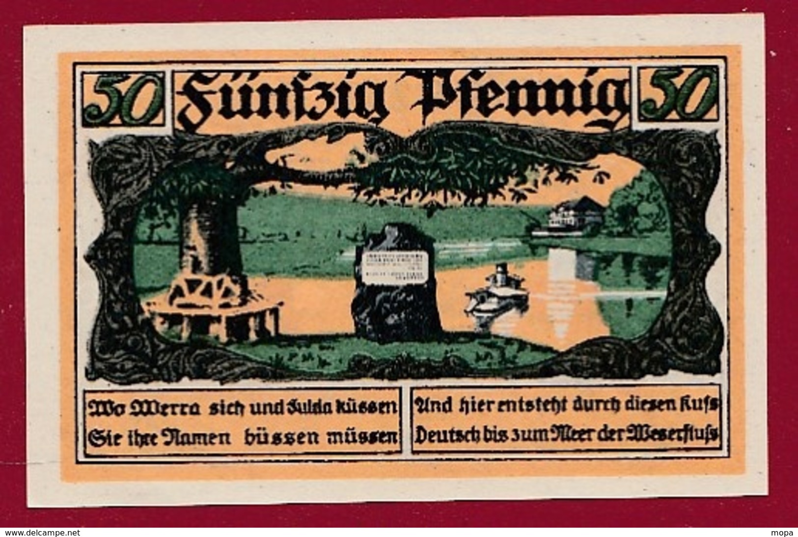 Allemagne 1 Notgeld 50 Pfenning Stadt Hann Münden (RARE) Dans L 'état N °5311 - Collections