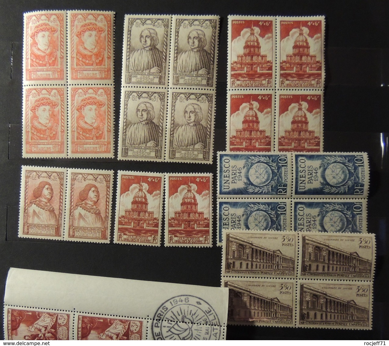 03 - 19 - France - 34 scans - Cote : 760 euros -Grosse collection tous** - MNH - Blocs - Coin daté - Millesimes