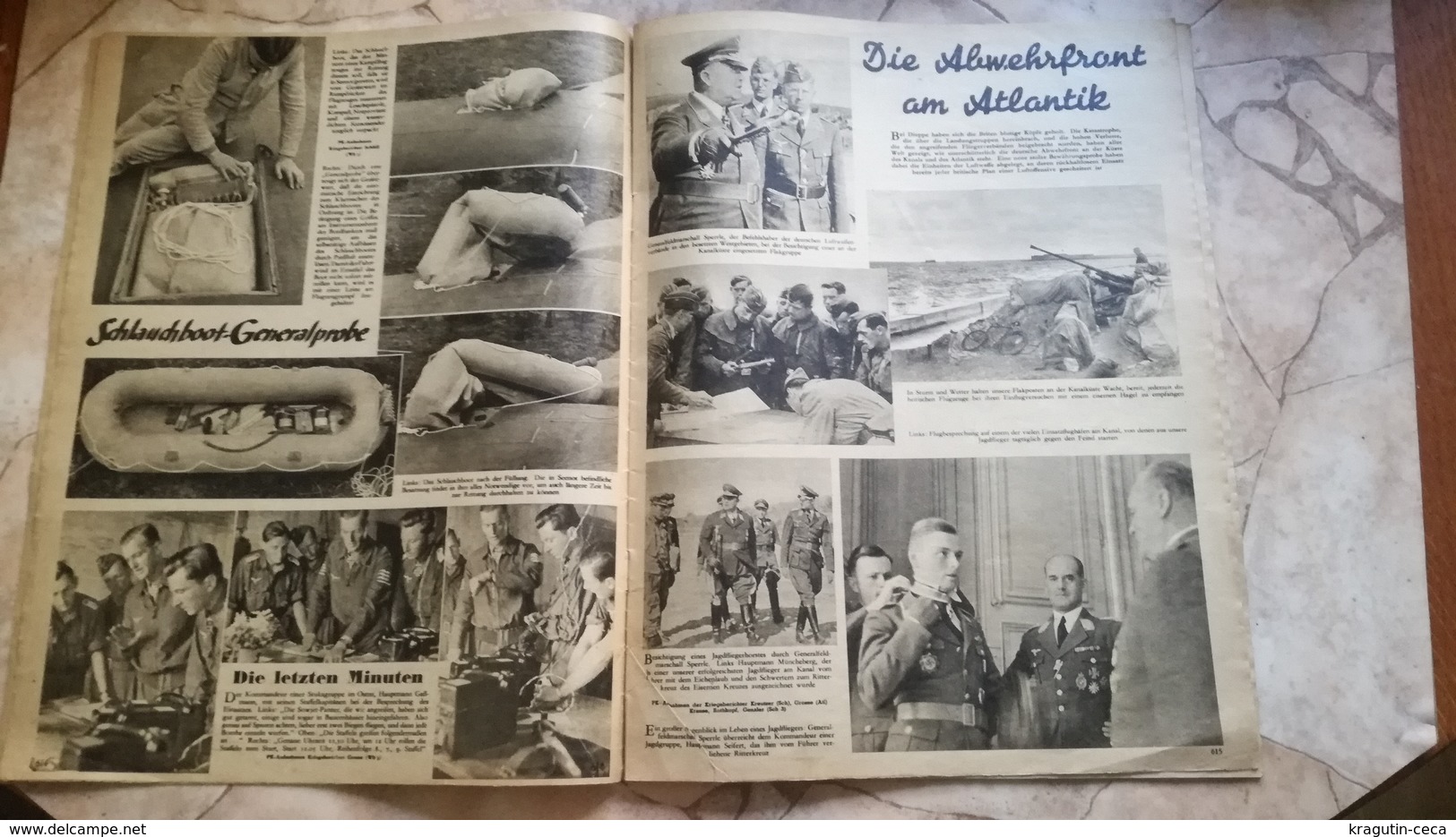 1942 WWII WW2 ADLER GERMANY ARMY MAGAZINE MILITARY NEWSPAPERS TANK SOVIET RUSSIA kriegsflugzeug AFRICA ANTLANTIC TITANIC